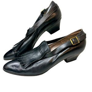 NICKELS Vintage Black Heels Size 7.5